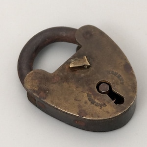 An early Brass Small padlock no key