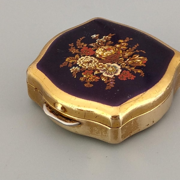 Floral Vintage Pill box by Stratton