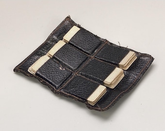 Miniature Playing Cards in original leather Wallet Pearson Robinson Artenton Leicester