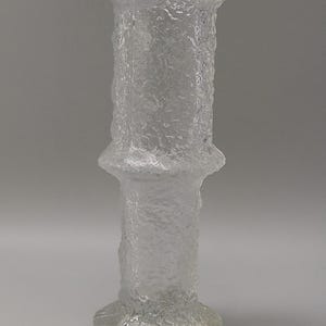 Finlandia ice glass vase designed by Timo Sarpaneva