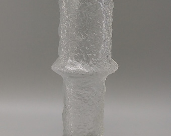 Finlandia ice glass vase designed by Timo Sarpaneva