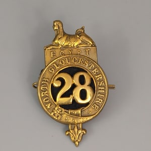 28th North Gloucestershire Regiment of Foot Glengarry Badge Regimental Badge