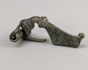 Original Small Roman Bronze Bow Fibula