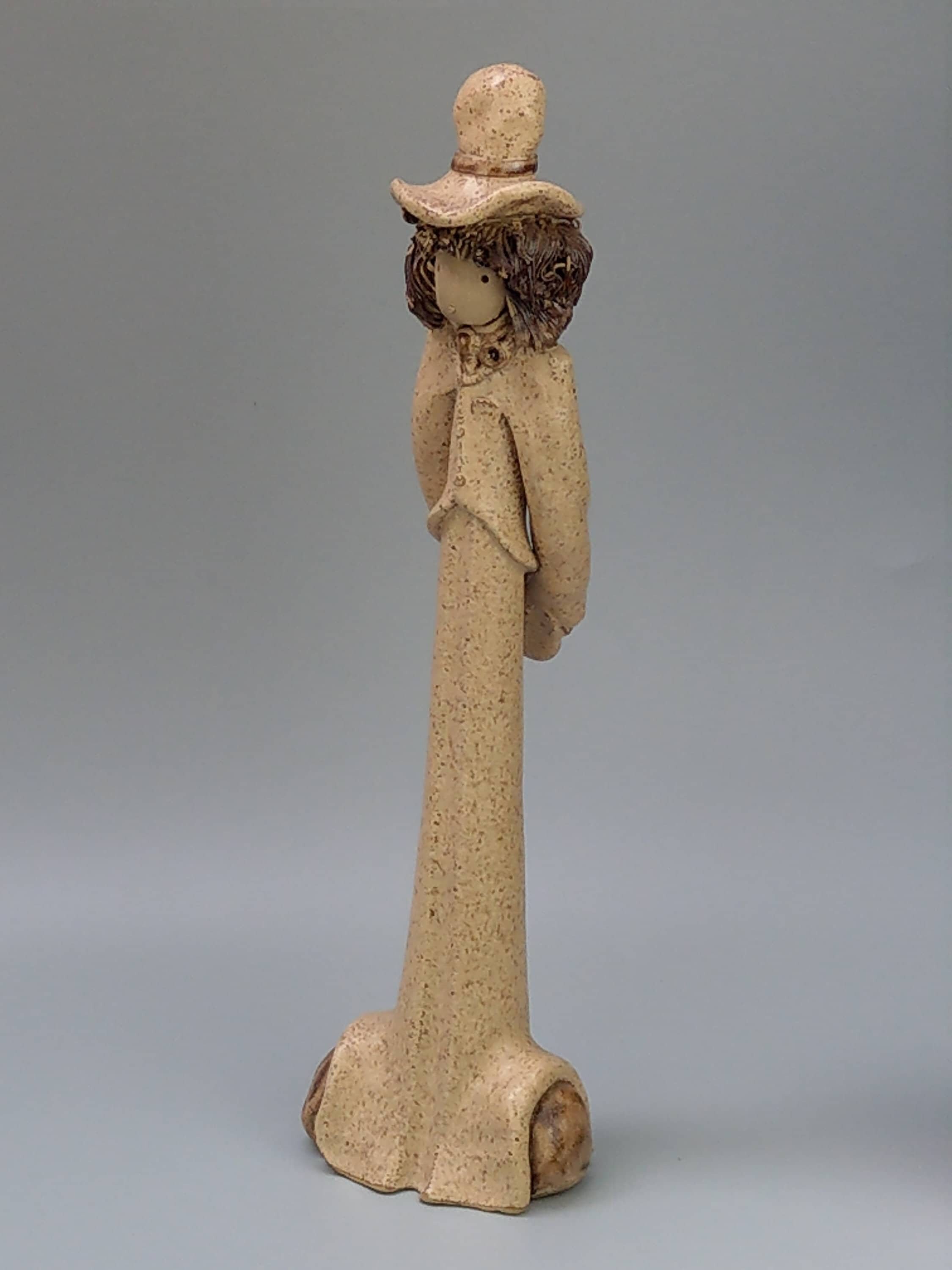 Studio Keramik Bräutigam Figur Veronica Ballan Stil der 70er Jahre
