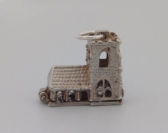 Dije de apertura de capilla nupcial de plata esterlina