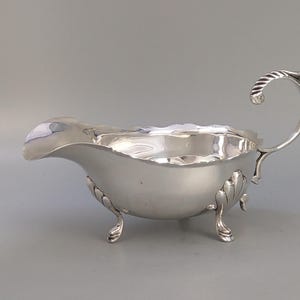 Footed Silver Plated Sauce boat or gravy