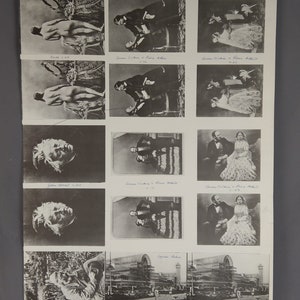 Personnages historiques Victoria Cotswold Cartes postales en feuille non découpées en phototypie