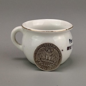 Miniature Chamber Pot For me and my gal c1920