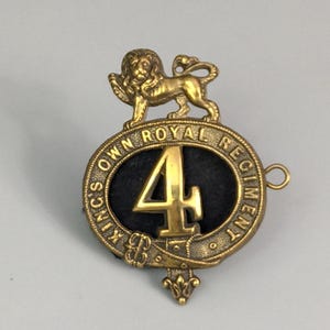 4th Kings Own Royal Regiment Glengarry Cap Badge