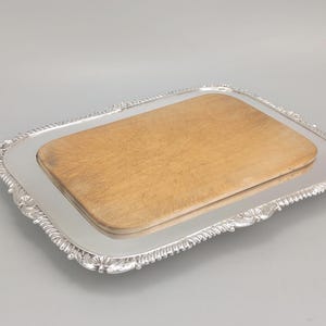 Antique Rectangular Silver Plated Cheese Board