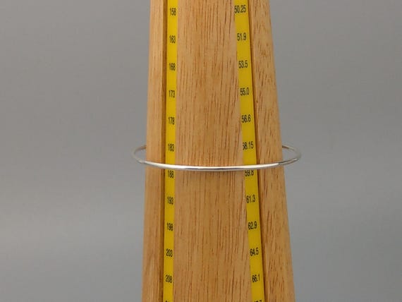 Vintage Sterling Silver Stackable bracelet oval p… - image 7