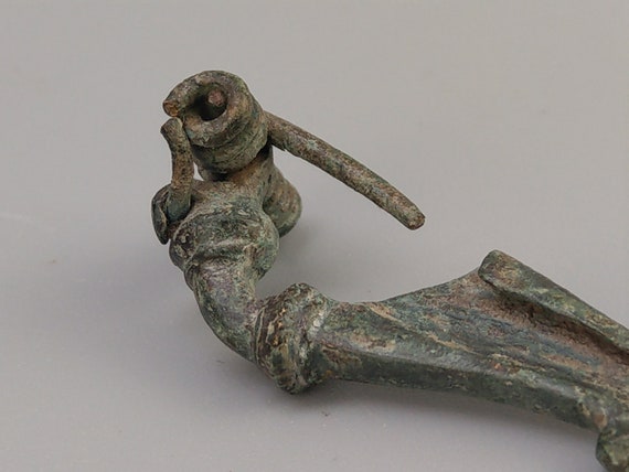 Lord of Battles Bronze Fibula - Spilla autentica epoca romana perfetta