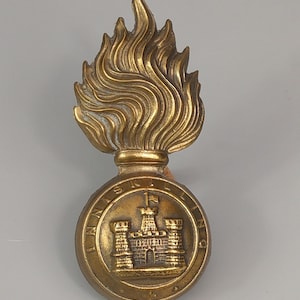 Royal Inniskilling Fusiliers Victorian Fur Cap Badge