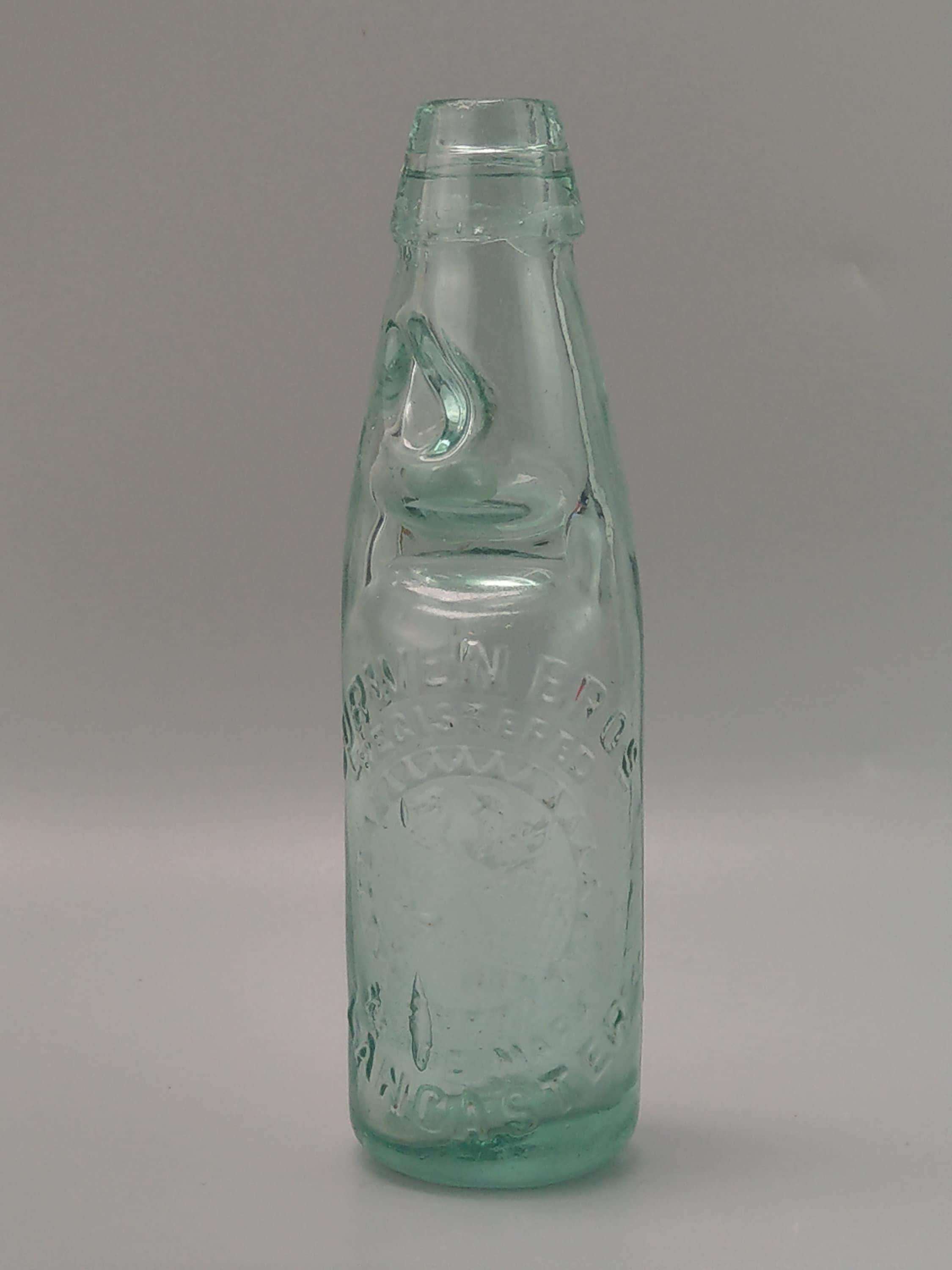 Antique Bottle With Marble Curwen Bros Lancaster Cannington Shows