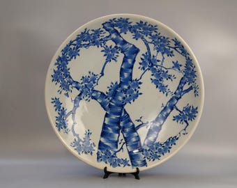 Extra large blue and white vessel Chinese Plum Blossom Chenghua Mark