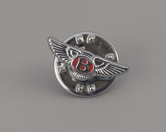 Original Vintage Bentley lapel pin Fattorini Biringham Ballou Regd