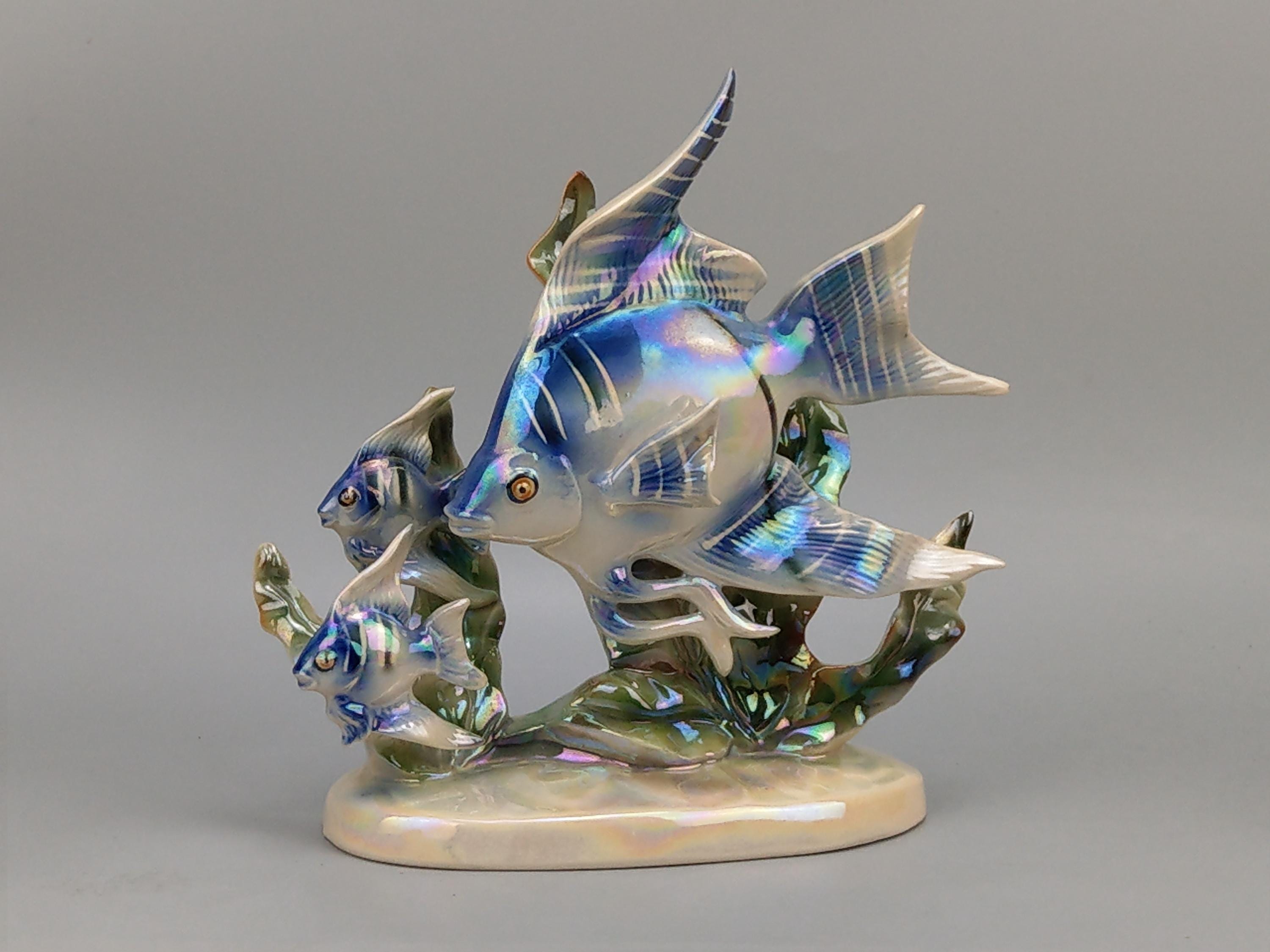 暑っシルバーエンゼルフィッシュ置物 SILVER ANGEL-FISH Freshwater