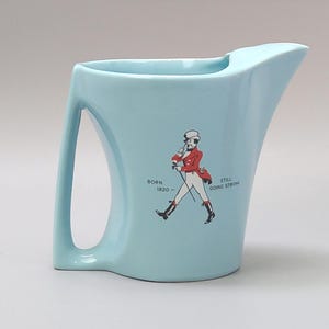 Sky Blue Whisky Water Jug Johnnie Walker Still Going Strong Wade Regicor London