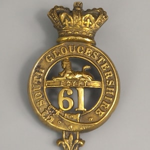 61st Regiment South Gloucestershire Glengarry Badge Regimental Cap Badge