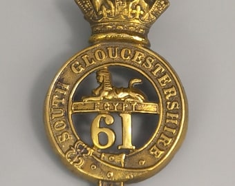 61st Regiment South Gloucestershire Glengarry Badge Regimental Cap Badge