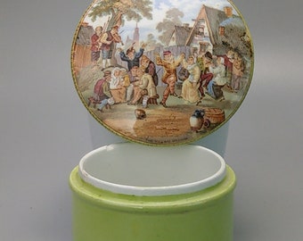 Pratt Ware Green Pot with Lid The Village Wedding