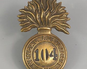 104th Regiment of Foot Bengal Fusiliers Glengarry Badge Regimental Cap Badge