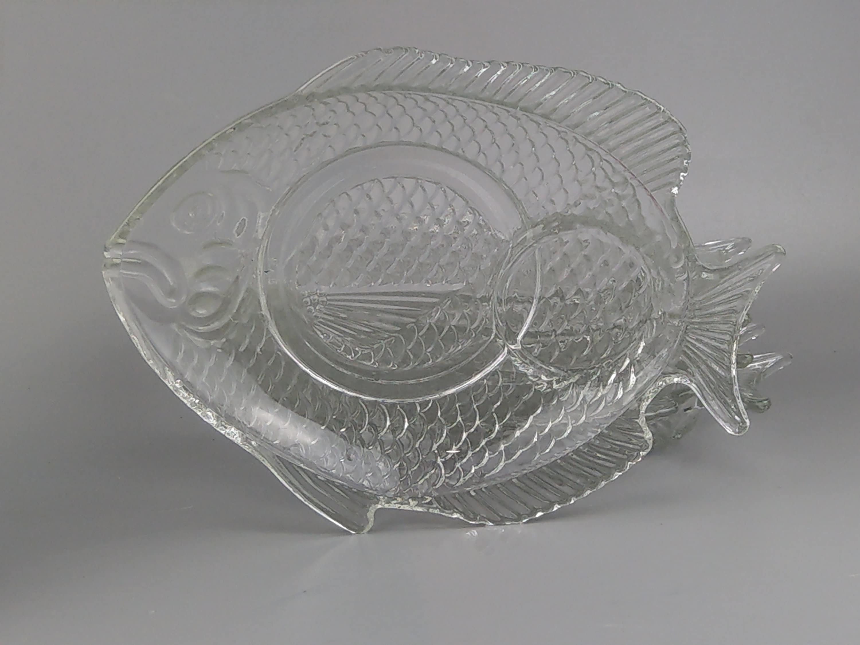 ヴィンテージガラス製魚皿5枚セット - Etsy 日本