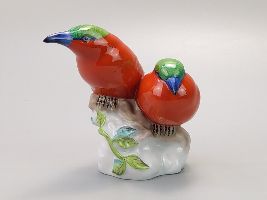 Pair of Robins Herend Figurine 5061 - Etsy