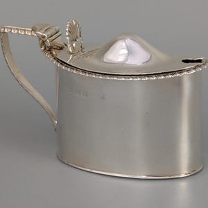 Antique Sterling Silver mustard pot rope rim Blanckensee & Son