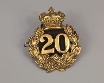 20th East Devon Regiment of Foot Glengarry badge Regimental Cap Badge