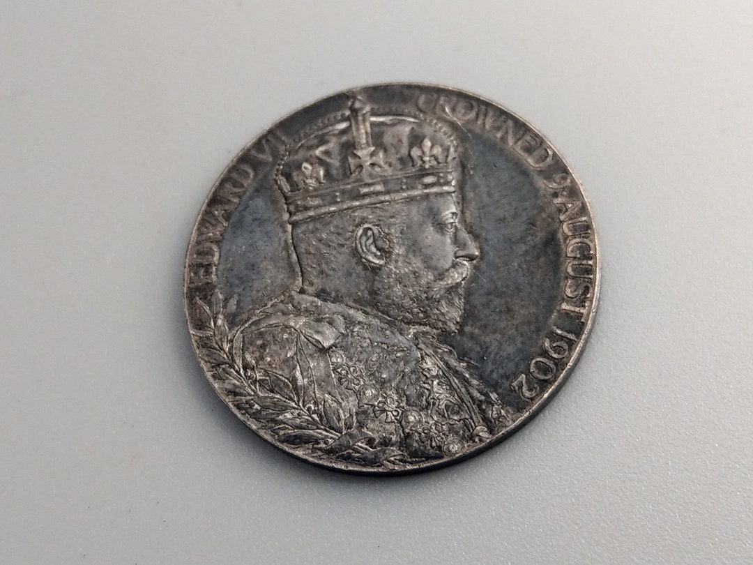 招財進宝@様　イギリス　エドワード7世戴冠式シルバーメダル　1902 Sold】【幻の1枚！戴冠メダルならこれだ！】1902年 エドワード7