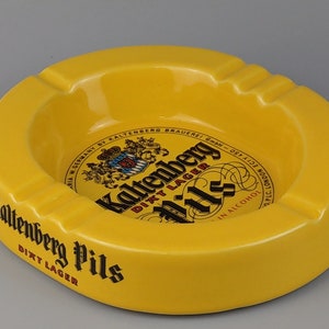 Large Yellow Ashtray Beer advertising Kaltenberg