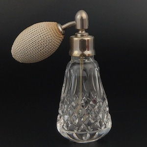 Art Deco Small Waterford Crystal Perfume Bottle Atomizer