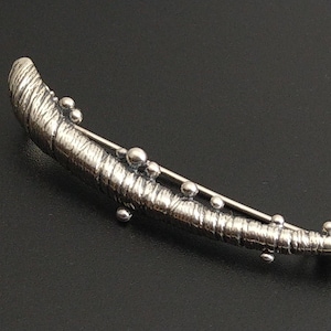 Abstrakte Sterling Silber Designer Brosche