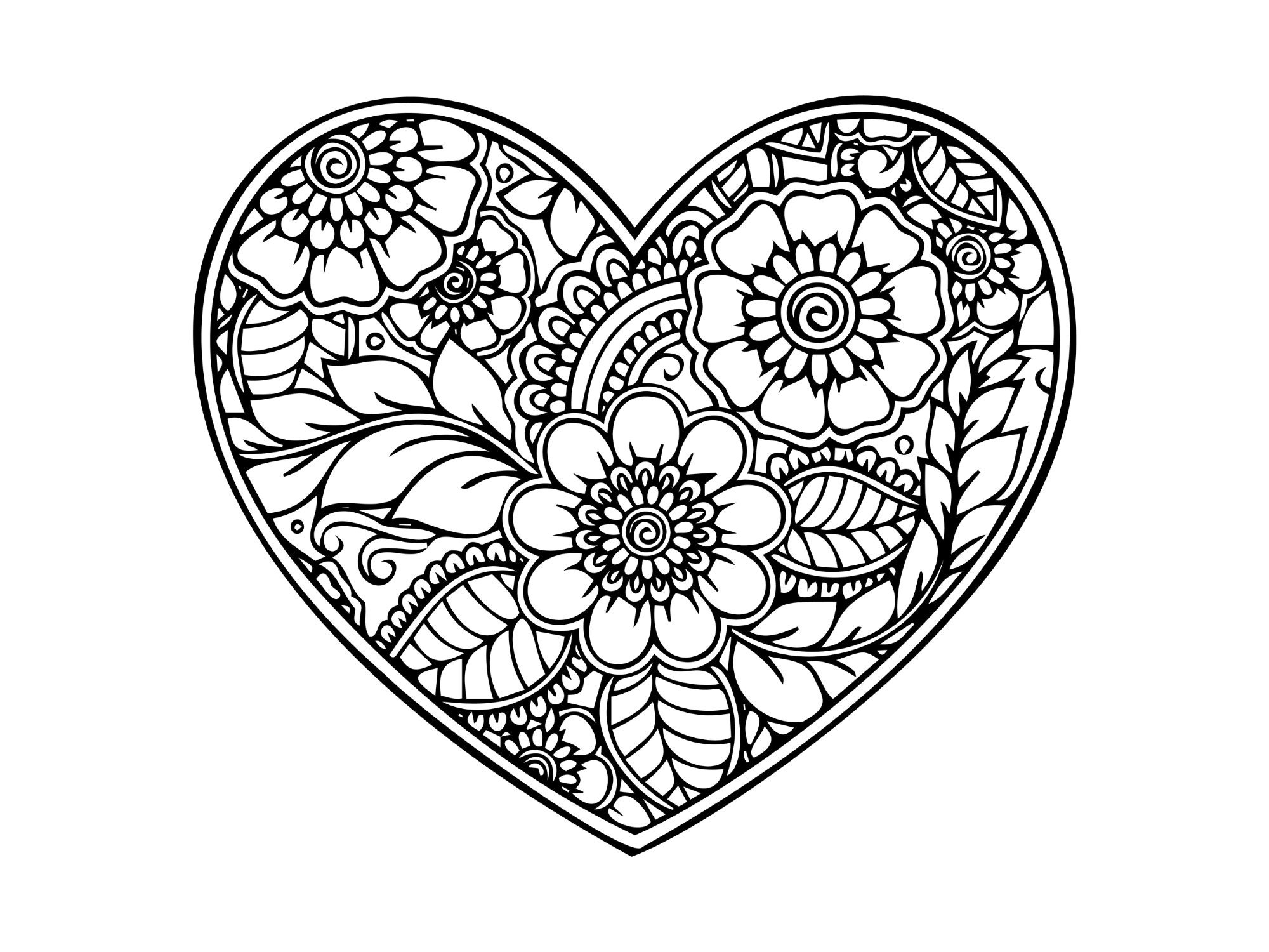 Download Mandala heart svg Love Heart SVG Valentine Svg Valentines ...