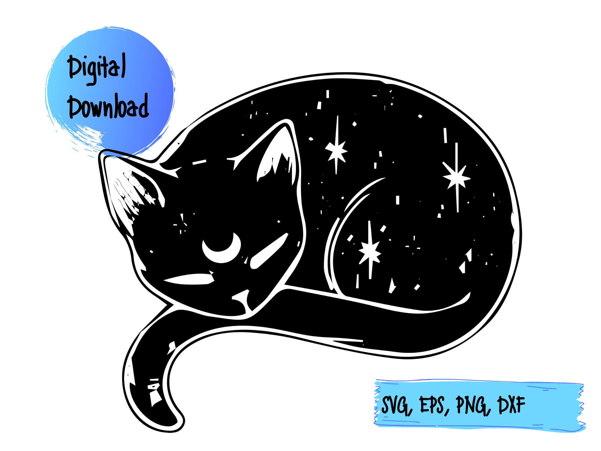 Download Witch Svg Witchy Svg Magical Cat Animal Svg Cut File Vector Clip Art For Cricut Silhouette