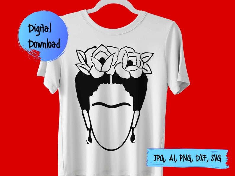 Download Frida Kahlo Svg Frida Kahlo clipart svg files for cricut ...