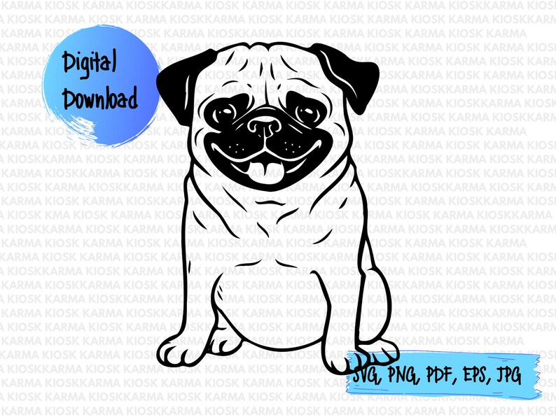 Download Svg files for cricut / Pug dog svg / Dog SVG / Instant | Etsy