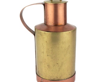 ヴィンテージ銅真鍮水差し、銅ピッチャー、ヨーロッパの古い