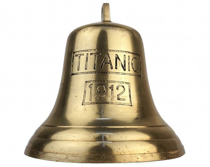 Vintage TITANIC 1912 Ship Bell, Brass Boat Bell, Large Wall Bell TITANIC 1912, Nautical Decor Etsy