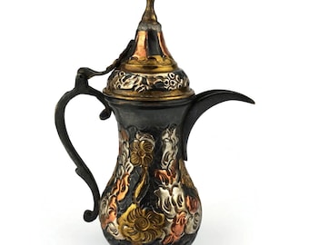 Vintage Islamic Copper Dallah Coffee Pot