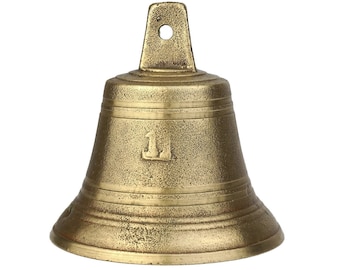 Campana in bronzo antico, campana classica in bronzo, campanello per porta in bronzo