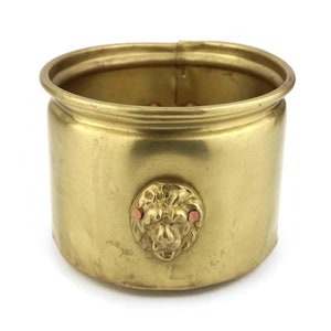 Antique Brass Jardiniere, Vintage Brass Planter