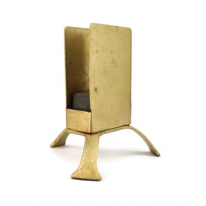 Antique Brass Matchbox Holder, Brass Matchbox Holder, Brass Match Holder Box, Brass Match box Stand