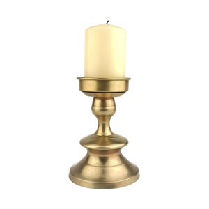 Candelabro de latón vintage, candelabro de latón antiguo