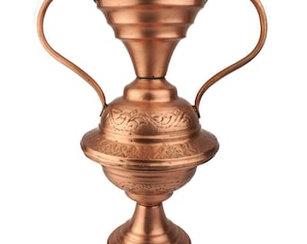 Antique Copper Amphora Vase, Handmade Copper Amphora Vase