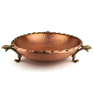 Vintage Copper Serving Bowl, Copper Fruits Bowl, Candy Bowl, Antique Copper Sweets Bowl, Handmade Copper Pralines Bowl
