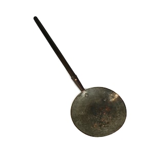 Large Copper Jam Preserve Ladle With Wooden Handle France, French Hand Hammered Copper Jam Preserve Ladle