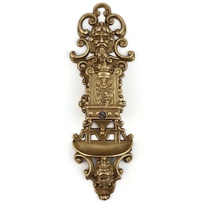 Antique Brass Matchbox Holder, Wall Matchbox Holder, Brass Match Holder, Brass Match Box Stand