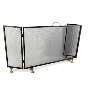Vintage Firescreen, Fireplace Screen, Fireplace Decor, Fireplace Accessories